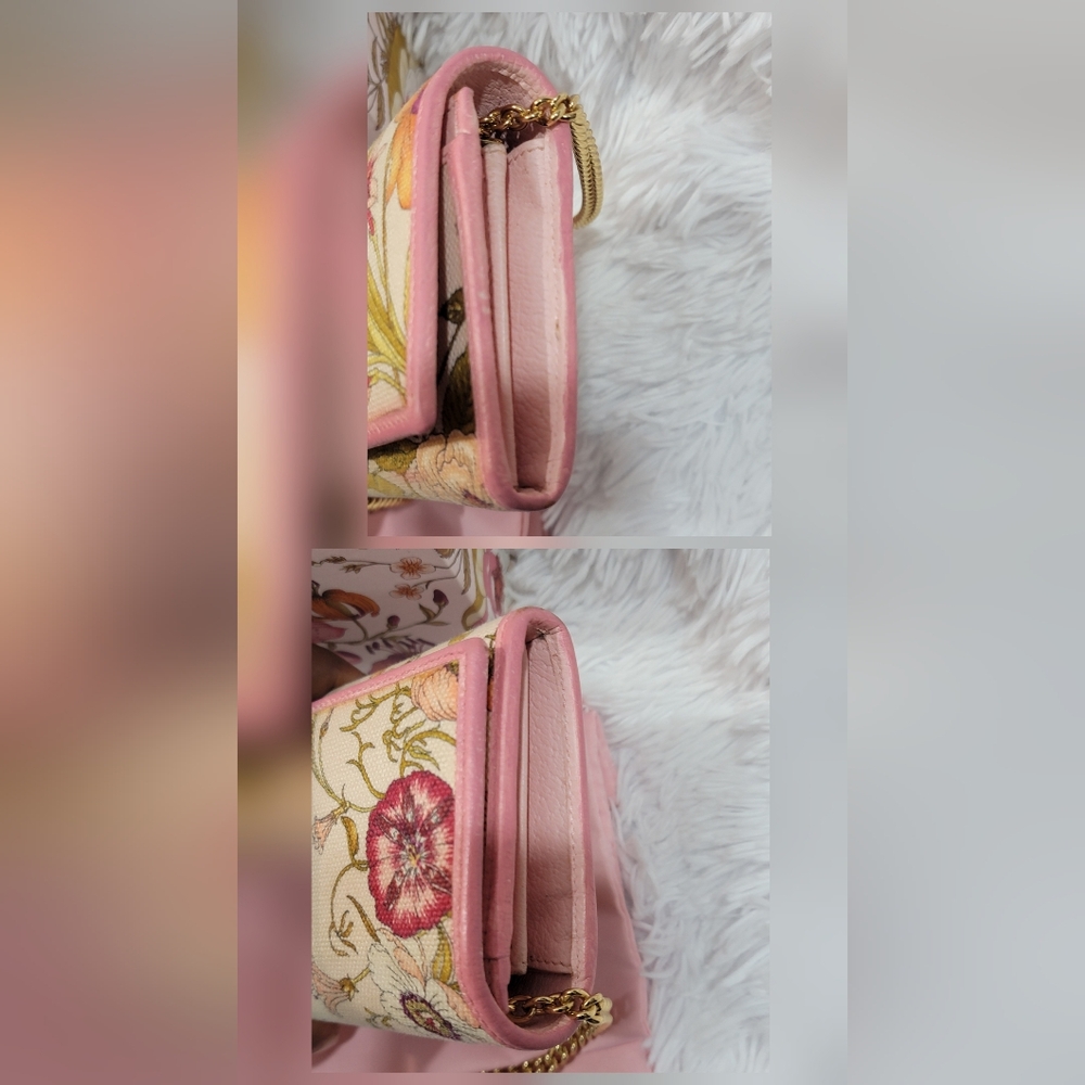 Auth💕🔥 Gucci Flora Wallet On Chain (SHG-35633) - Picture 14 of 15